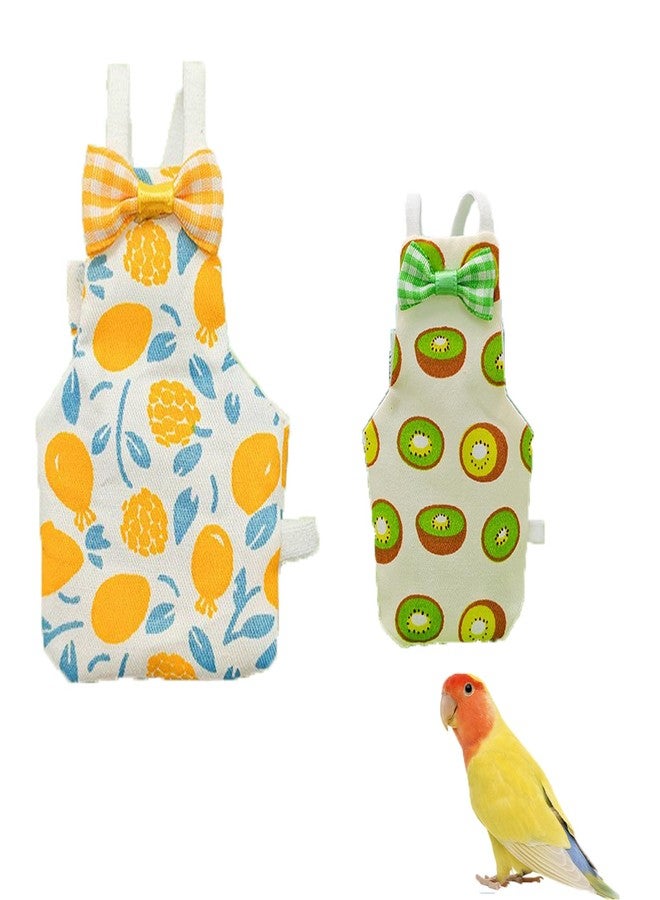 UtySty 2 Pack Bird Diaper Parrot Nappy Bird Flight Suits Harness Cockatiel Diaper Small Birds Clothes for Parakeet Cockatiels Mini Macaw Budgie Canary Pigeon Conure Budgies Mini Macaws Small Size - Image 1
